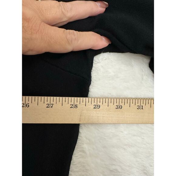 NWT Lane Bryant Black Knit Sweater Top 26/28 3X Mesh Trim - Picture 5 of 8